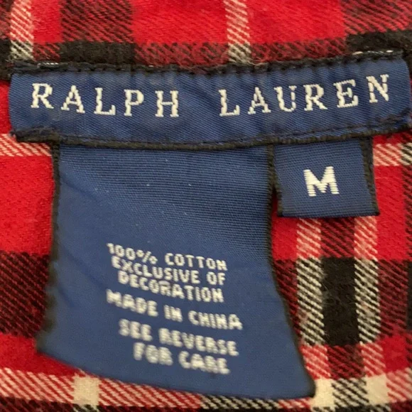 Ralph Lauren plaid long sleeve shirt - Picture 7 of 7